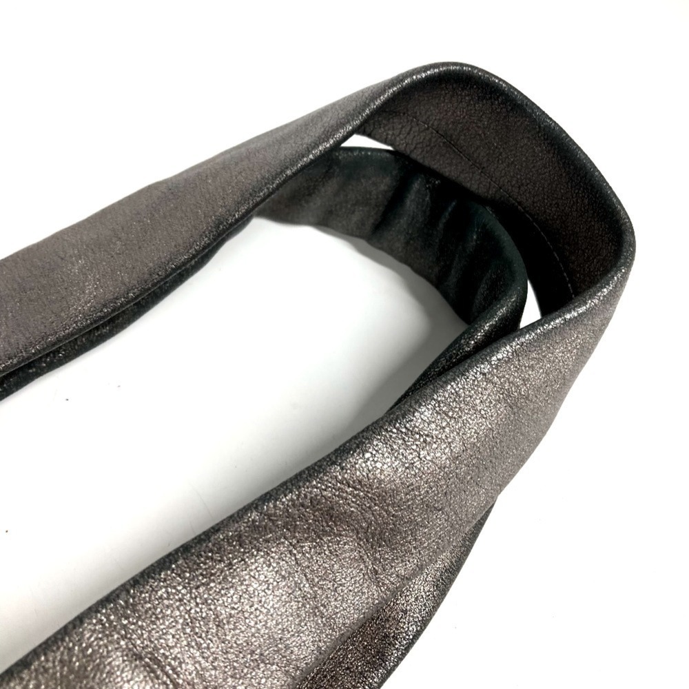 CHANEL Vintage Black Leather Logo Shoulder Bag - Picture 8 of 15